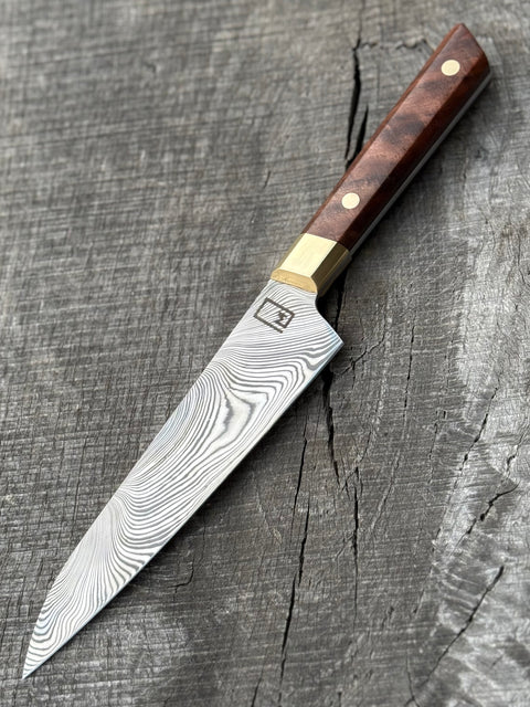 Fusion Design Series Professional Line: Damasteel Twist Pattern Petty Knife/Honesuki