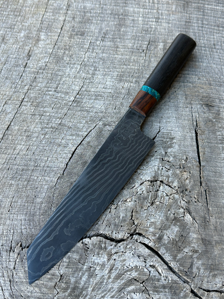 Custom Order for Random Pattern Damascus 8 Carbon Steel Chef Knife 